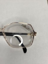 VTG New Geometric Silhouette Black Pink &amp; Clear Plastic Glasses 56-12-130 - $40.00