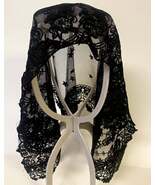 Women&#39;s Black Lace Church Veil, New #AB-286-R2 - $506.11 MXN
