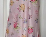 INC Pink Multicolor Print Chemise with lace trim Size Large - $22.67