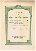 May The Maiden Sheet Music Sidney Lanier John Carpenter - £1.71 GBP