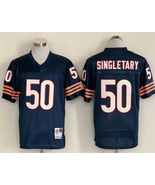 Men&#39;s Mike Singletary #50 Stitched Jersey Navy Blue Vintage - €38,31 EUR+