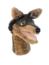 Dakin Vintage Big Bad Wolf Dog Coyote Hand Puppet Plush Theater 12 Inch 1983 - £11.79 GBP