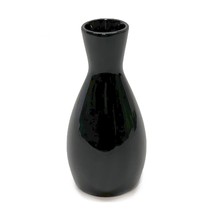 Sake Bottle Black Porcelain Ceramic Japan Vintage 4 1/2 oz - £4.65 GBP