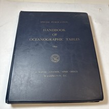 Handbook of Oceanographic Tables 1966 US Navy Special Publication - Vintage - $22.17