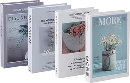 4Pcs Fake Books For Decoration And Photography Props, Designer Luxury Mo... - $31.92