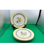 Set of 4 Royal Doulton CARMINA Dinner Plates Lemon Motif - $119.99