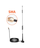 700-2700Mhz 12Dbi 2G 3G 4G LTE Magnetic Antenna TS9 CRC9 SMA Male Connec... - £11.15 GBP+