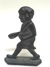 Vintage Lead Toy Miniature Figure -Little Orphan Annie, Unpainted Flat Lead - £5.85 GBP