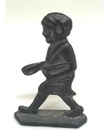 Vintage Lead Toy Miniature Figure -Little Orphan Annie, Unpainted Flat Lead - $144.26 MXN