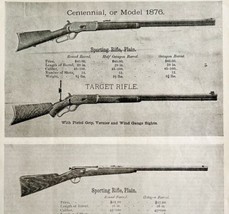1931 Winchester Model 1876 Centennial Hotchkiss Antique Art Print Guns LGADYC4 - £31.51 GBP