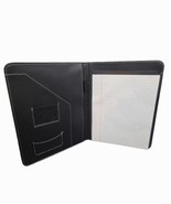Universal Leather-Look Pad Folio, Inside Flap Pocket w/Card Holder, Blac... - £14.00 GBP