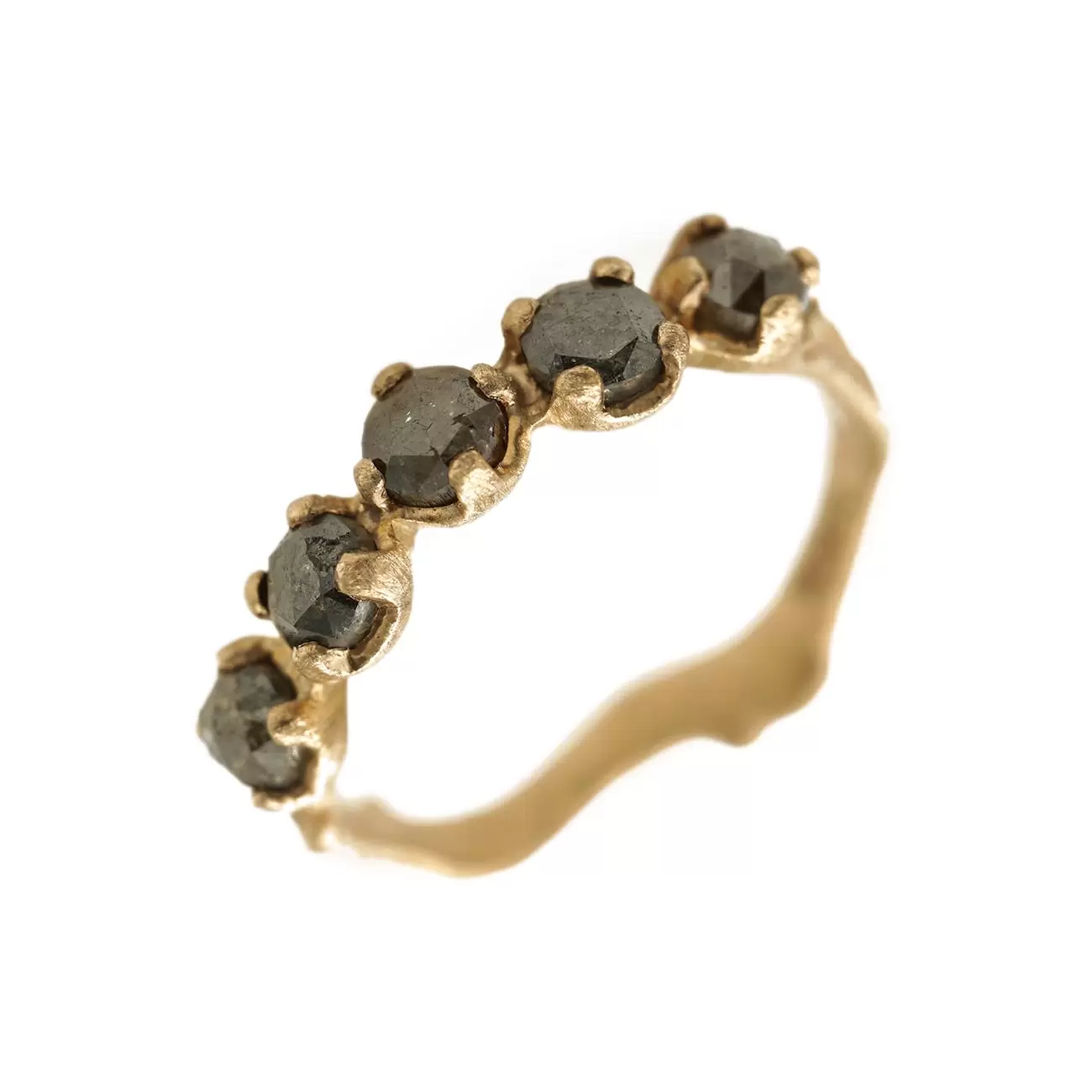 Brown Rose Cut Diamond Ring - £311.25 GBP