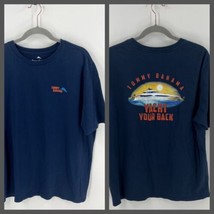 Tommy Bahama Mens T Shirt Size XL Navy Blue Yacht Your Back Graphic Cotton Tee - $23.76