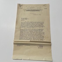 Beaumont Texas Letter 1929 City clerk To State Representative - £24.12 GBP