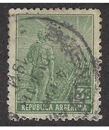 1911 ARGENTINA Stamp - 3c, SC#182 E67A - £1.16 GBP