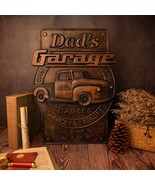 Personalized Father&#39;s Day Gift - Dad&#39;s Garage Icon Wall Hanging 14&quot; - £46.61 GBP+