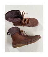 Chaco Sz 7 Barbary Women Mahogany Waterproof Leather Ankle Boots Shoes - $78.00
