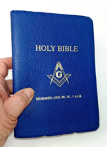 1991 Heirloom HOLY BIBLE Master Mason Edition Brookhaven Lodge No. 241 F. A&amp;M - £19.94 GBP