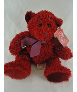 Russ Berrie 9&quot; Sizzles Teddy Bear Retired Mint with tag Sparkling cranbe... - £12.41 GBP