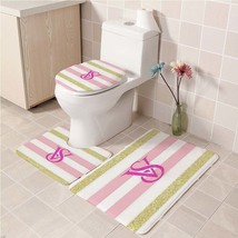 3Pcs/set Victoria&#39;s_Secret 09 Bathroom Toliet Mat Set Anti Slip Bath Mat... - $33.29+