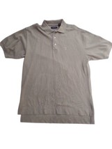Gant Mens Size M Polo Shirt Golf Short Sleeve Embroidered Logo Taupe Brown - £11.62 GBP