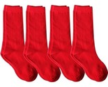 juDanzy 4 Pack of Mid-Calf Ribbed Socks with Arch Support for School Uni... - £11.67 GBP