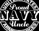 Proud Navy Uncle Seal Car Truck Window Bumper Sticker Decal US Seller - £5.25 GBP+