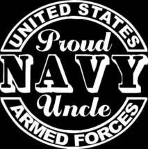 Proud Navy Uncle Seal Car Truck Window Bumper Sticker Decal US Seller - £5.26 GBP+