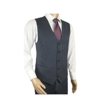 Men Suit BERLUSCONI Turkey 100% Italian Wool Super 180's Vested #Ber15 Charcoal image 7