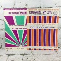 Vintage 60’s Sheet Music Booklets Lot Of 2 Hushabye Mountain Somewhere, My Love - £9.28 GBP