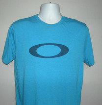 Mens Oakley O Hydrolix t shirt medium blue O logo regular fit - £17.37 GBP