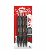 Sharpie S-Gel, Gel Pens, Medium Point (0.7mm), 4 Count (Pack of 1), Black - $8.41