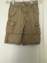 Oshkosh B&#39;gosh Boys Khaki Brown Cargo Shorts Casual Size 5 - $42.57