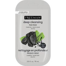 FREEMAN Charcoal &amp; Black Sugar Mud Mask Detoxifying Facial Treatment 0.5oz - $63.98 MXN