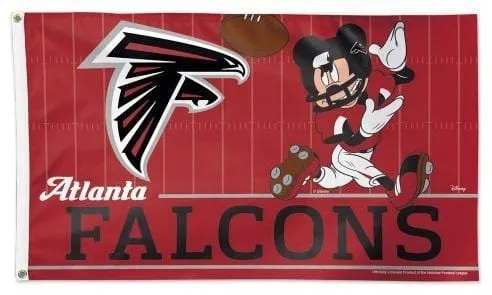 3x5 atlanta falcons football flag with mickey mouse design thumb155 crop