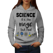 Wellcoda Science Is Real Magic Womens Hoodie, Funny Casual Hooded Sweatshirt - £29.06 GBP