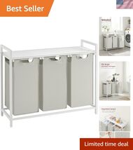 30 Gallon Pull-Out Laundry Basket with Shelf - Keep Your Laundry Sorted - $118.76