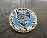 NYPD Advancement of Civilian Employees Society Challenge Coin #719J - $24.74