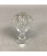 Vintage Clear Crystal Glass Decanter Stopper Only - 4.5”H - $20.37 CAD