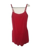 1 Pc Balera Women&#39;s Red Romper Jumpsuit Shorts Dance Size XL - £31.82 GBP