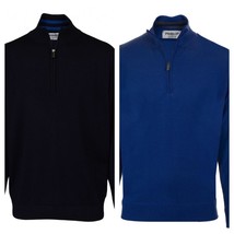 Proquip Mens Merino Lined 1/4 Zip Water Repellent Golf Sweater Pullover.... - £84.79 GBP