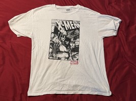 Marvel X-Men Comic Cover T-Shirt Men’s L Wolverine Claw Graphic Tee Whit... - $11.49