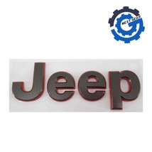 New OEM Mopar Black and Red Hood Nameplate for 2016-17 Jeep Cherokee 68275655AB - £45.53 GBP