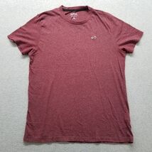 Hollister Shirt Mens Large Red Short Sleeve Crew Neck Embroidered Logo C... - $20.59 CAD