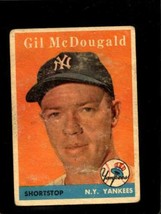 1958 TOPPS #20 GIL MCDOUGALD GOOD YANKEES UER  *NY0132 - $2.94