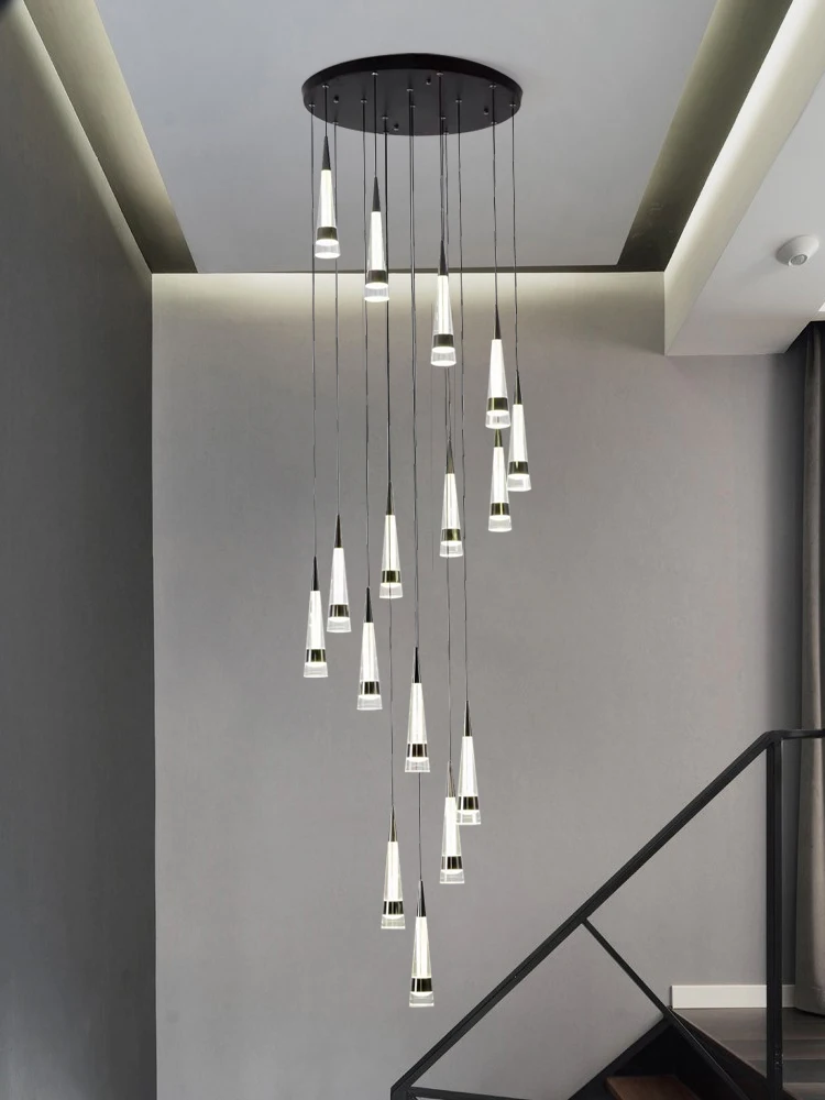 LED Attic Chandelier Villa Indoor Lighting Ceiling Pendant Modern Living... - $65.52+