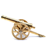 Miniature Brass Cannon / Field Artillery 5 1/4&quot; X 2 1/2&quot; X 1 3/4&quot; - £20.02 GBP