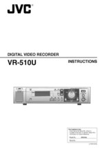 JVC VR-510U Digital Video Recorder Owners Instruction Manual Reprint - £17.77 GBP