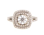 Women&#39;s Solitaire ring 14kt White Gold 406567 - $4,599.00