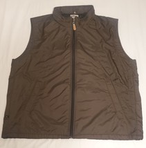Callaway Golf Vest Golf Sport Outerwear Zippered Hooded Mens Size Medium Brown - $16.16